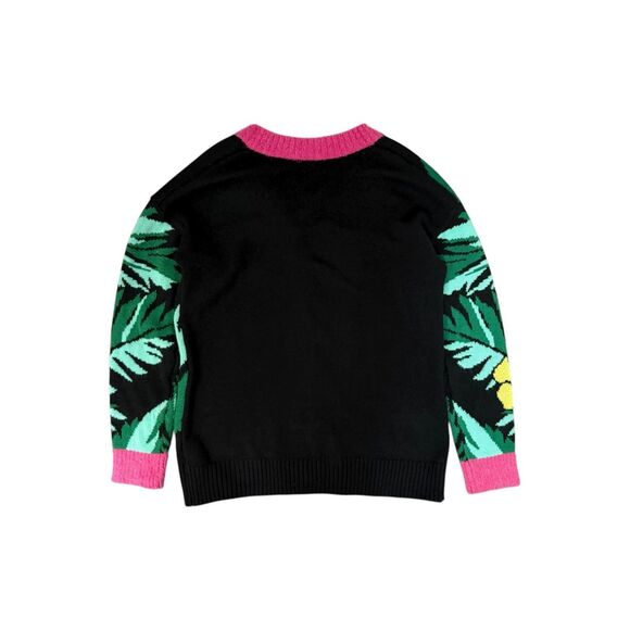 Holiday Time Women’s Large Ugly Christmas Sweater Cardigan Flamingo Colorful - Picture 7 of 7